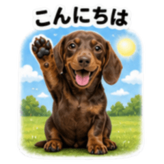 Dachshund Smooth Chocolate and Tan