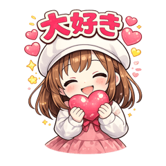 white hat girl w