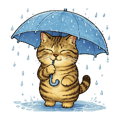 Cute tabby cat stickers.