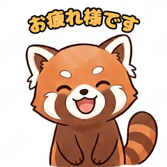 Cute red panda stickers0515