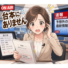 Exhausted News Anchor: Real Thoughts02