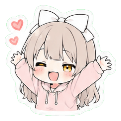 Sweatshirt Girl Sticker