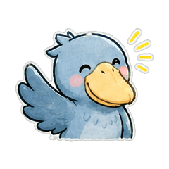 Shoebill's Everyday Stickers