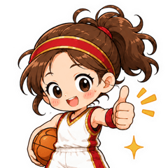 Rimu-chan Basketball Stickers