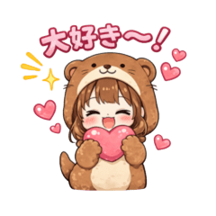 Fluffy Costume Girl