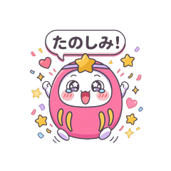 Nichijo Kaiwa Pink Daruma