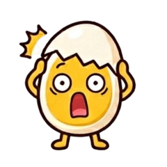 Cute boiled egg stickers