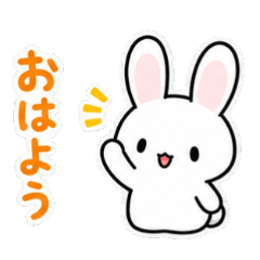 Yuru Bunny Daily Greeting Stickers