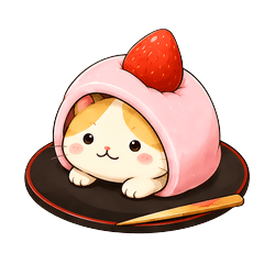 Wagashi Nyanko Stickers