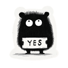 The black little ones stickers - No text