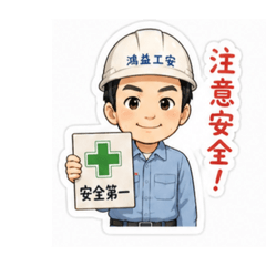 Gong'an Q version sticker
