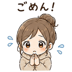 Running Late Sticker Short Ver