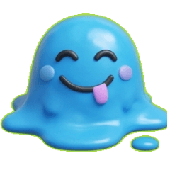 Vibrant 3D Slime Friends