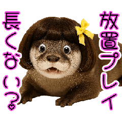 かまって欲しくて甘えるカワウソ【動物】