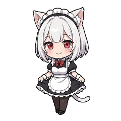Nekomimi Maidochan Sticker