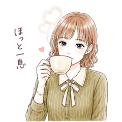 Graceful Daily Chat Stickers_cafehopping
