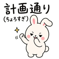 Fluffy Sly Bunny