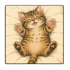 Cute Belly-Up Animals Stickers