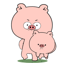 Weird Pig 6 : Pop-up stickers