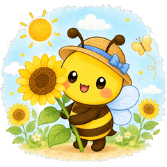 Summer Bee Care Stickers