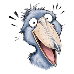 Overly Energetic Shoebill