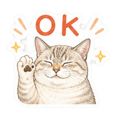 Cat-style Workday Stickers