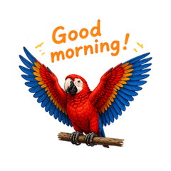 Colorful Macaw Daily Stickers 1