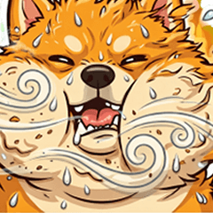 Chubby Shiba! Ultra-Real Dog Stickers