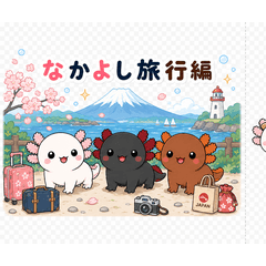 Pukapuka Axolotl Trio - Travel