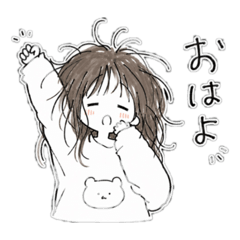 Loose Doodle Girl Daily Life