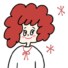 Curly-haired girl Fuwari