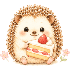 Hedgehog / Cute & Sweet Stickers