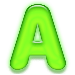 Stamp with only the alphabet A