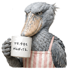Exhausted Shoebill Mom