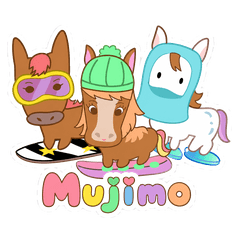 Mujimo Snow Pony Stickers