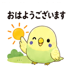 Daily pastel budgie stickers
