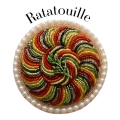 Gourmet Encyclopedia: FRA Beaded Brooch