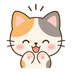 Mochi Calico Cat - Cute Sticker