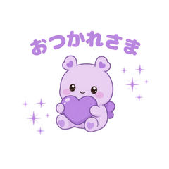 Cute Purple Oshikatsu Stickers