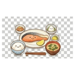 Lunch Set Meal Menu Daily Chat Stickers