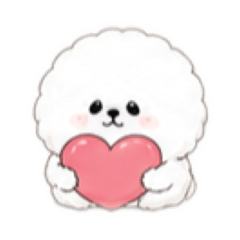 Positive & Kind Stickers (Bichon)