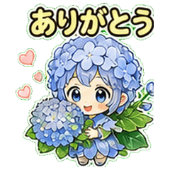 Blue Hydrangea Fairy