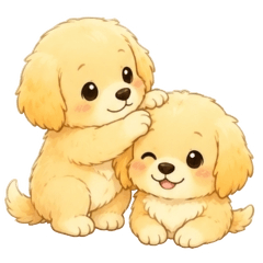 Golden Retriever: Daily Healing Stickers