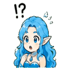 Water elemental Janapnese Greeting 01