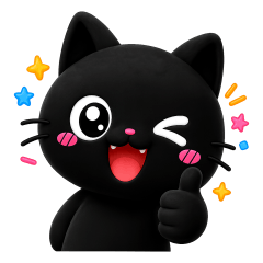 Kuromochi Nyan: Everyday Stickers