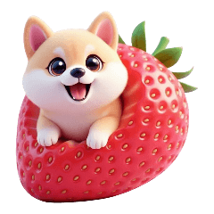 溫柔柴犬的鮮果饗宴【無文字】