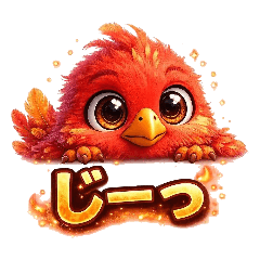 JINDON Red Bird Fun Stickers Vol.2