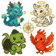 Cute Four Guardians