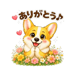 Purio the Corgi: Feelings Stickers