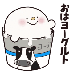 Shiromochi no Mocchi Pun Stickers